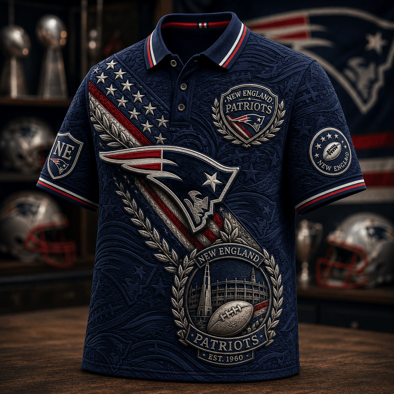 PREMIUM NEP EMBOSS POLO SHIRT HQH