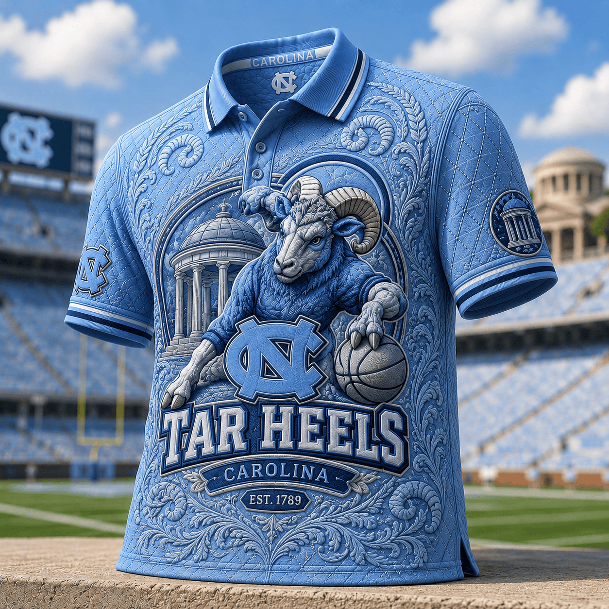 PREMIUM UNC EMBOSS POLO SHIRT HQH