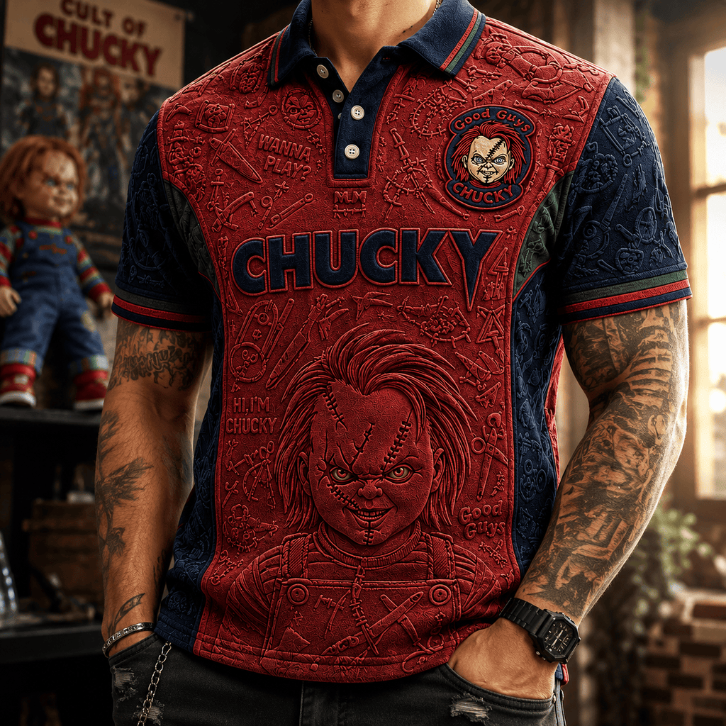 PREMIUM CKY EMBOSS POLO SHIRT NTVA