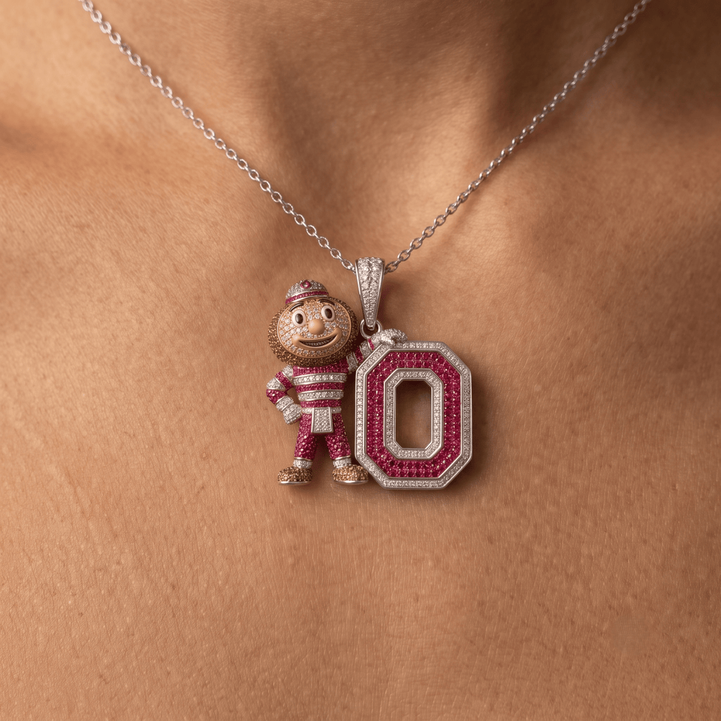 OSB Solid Gold Chain with Diamond Pendant HTTT