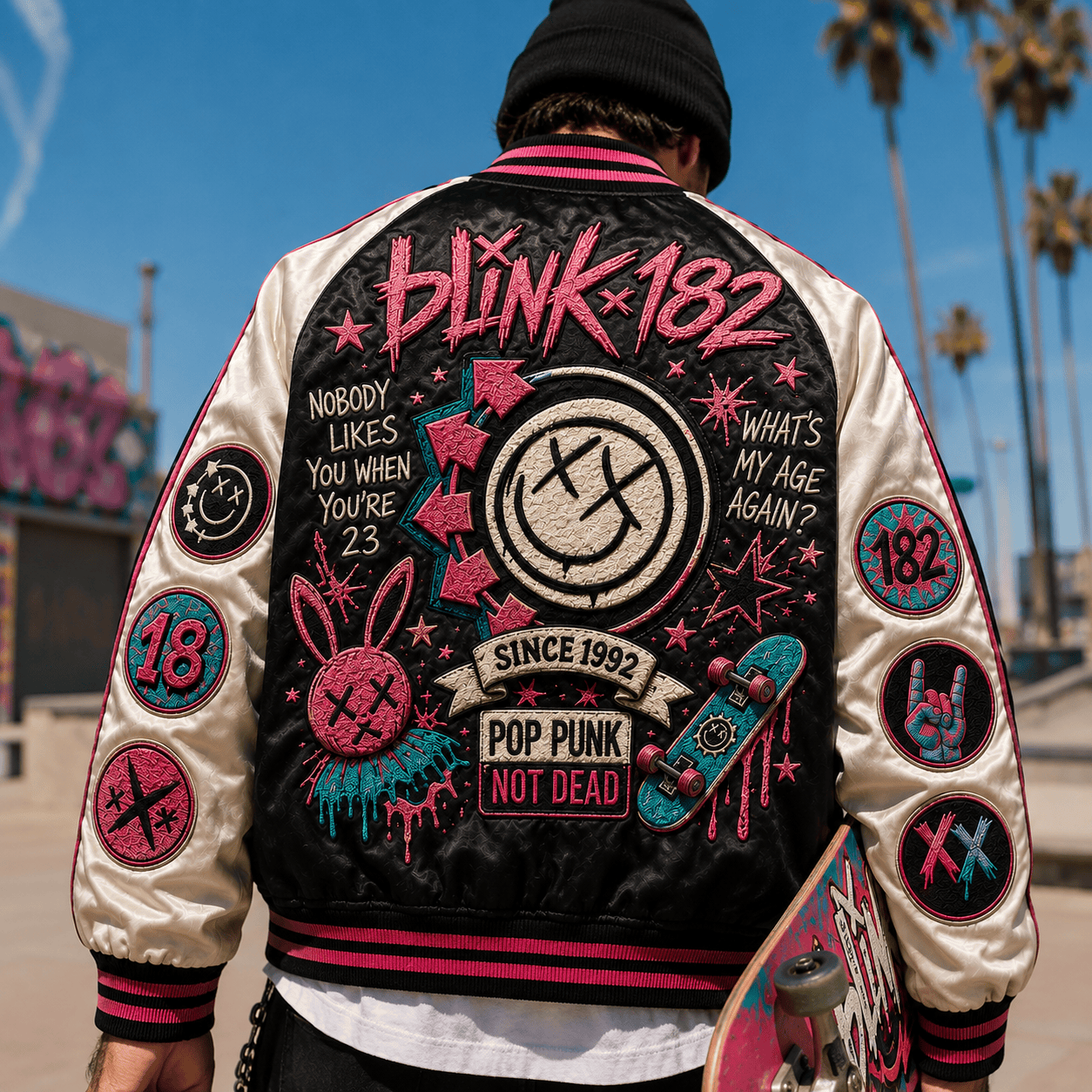 PREMIUM BLIK SATIN BASEBALL JACKET NTNA