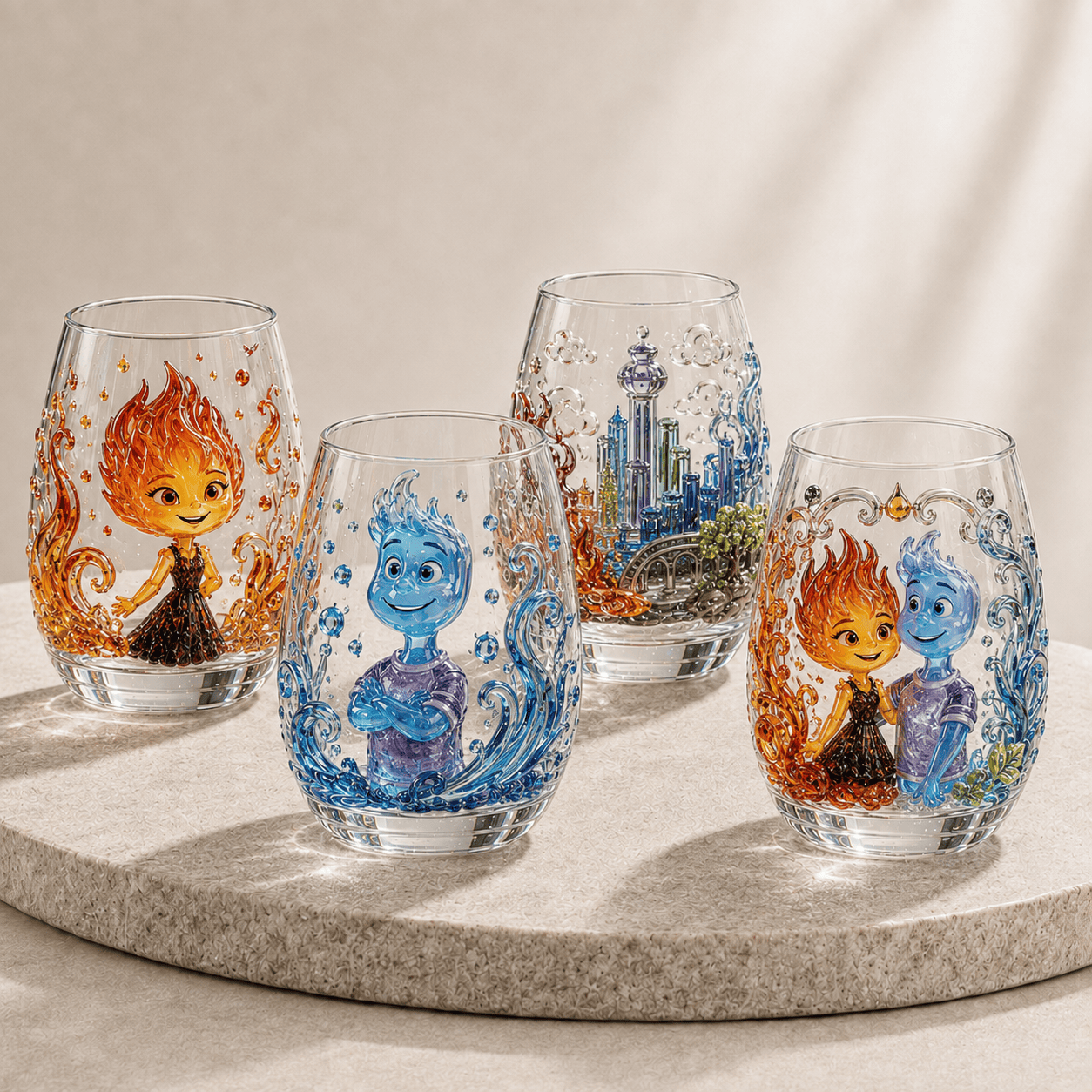 Premium ELE Stemless Wine Glass Set BMD