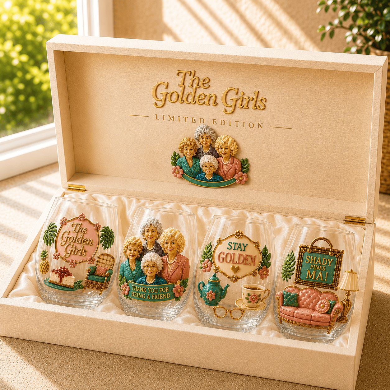 Premium TGG Stemless Wine Glass Set TMH