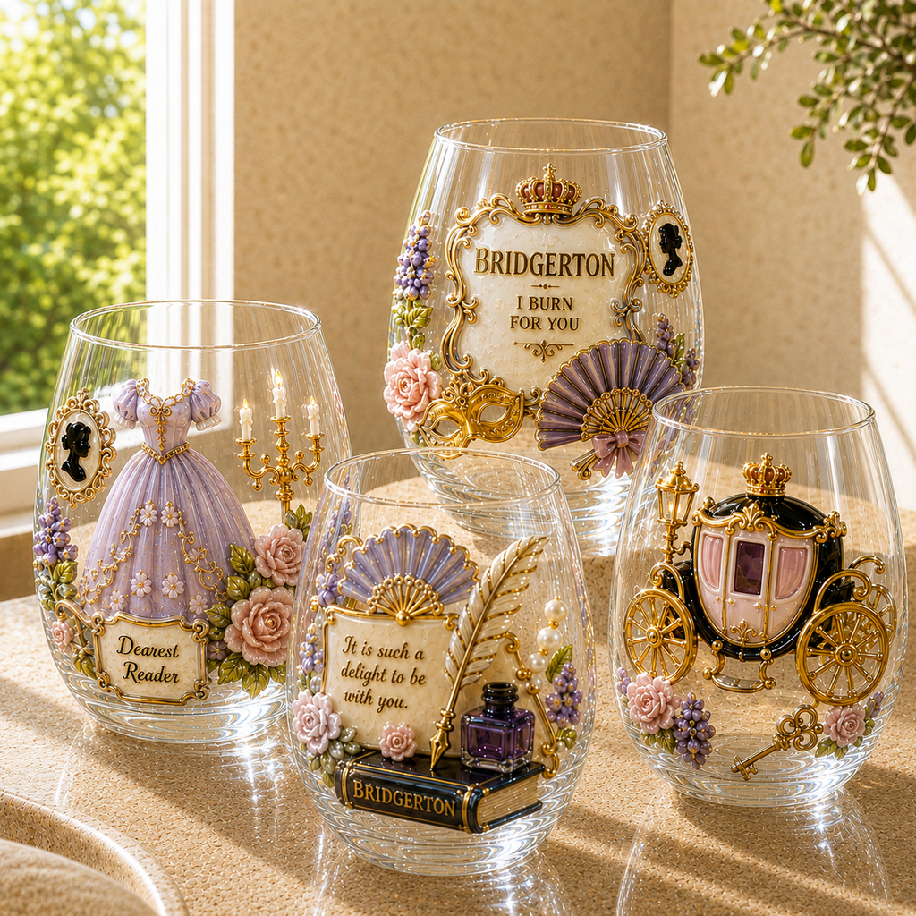 Premium BDGT Stemless Wine Glass Set TMH
