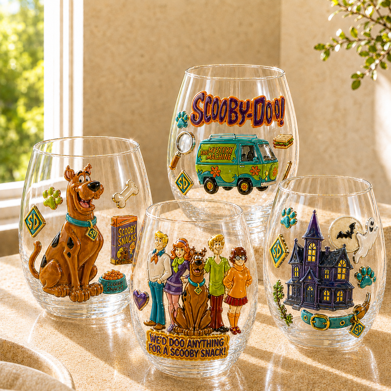 Premium SCBD Stemless Wine Glass Set TMH