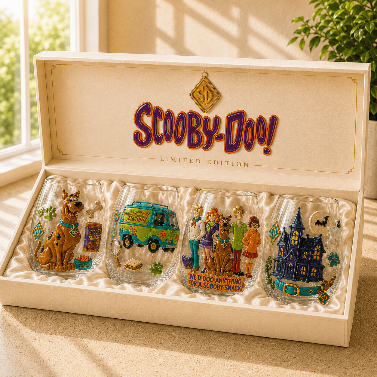 Premium SCBD Stemless Wine Glass Set TMH