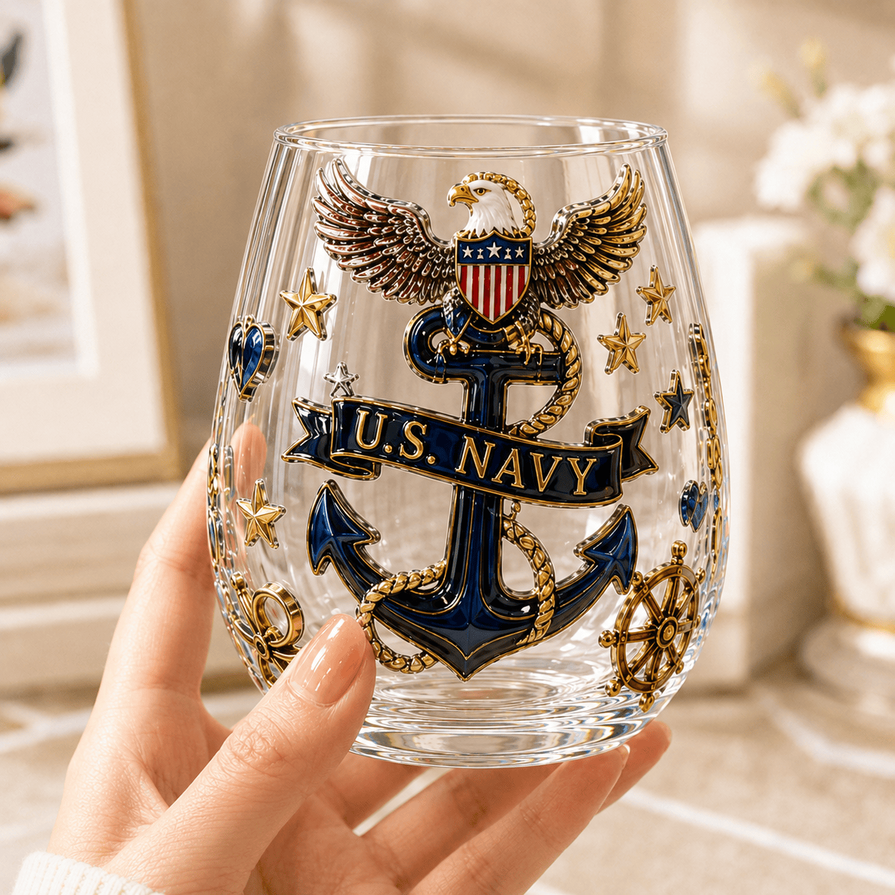 Premium USNV Stemless Wine Glass Set TTTT