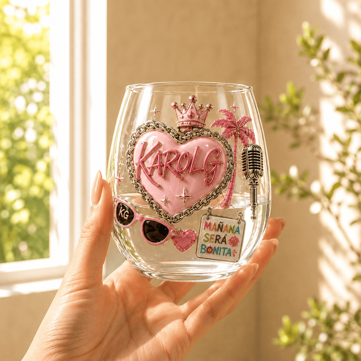 Premium KRG Stemless Wine Glass Set TMH