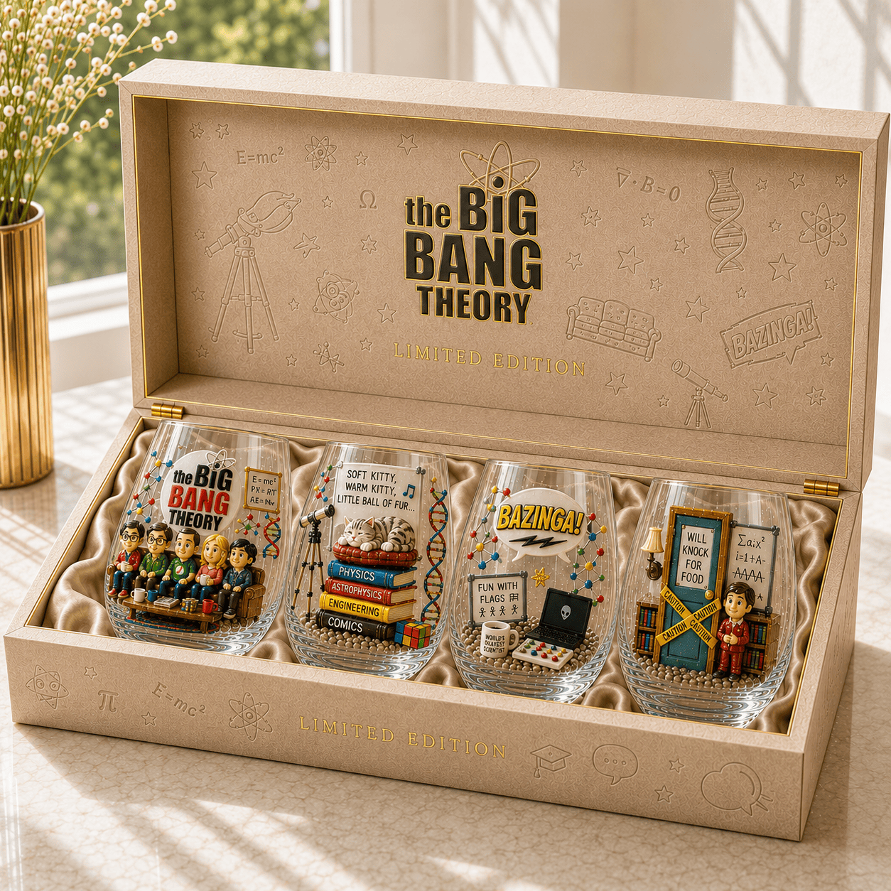 Premium TBBT Stemless Wine Glass Set TTTT