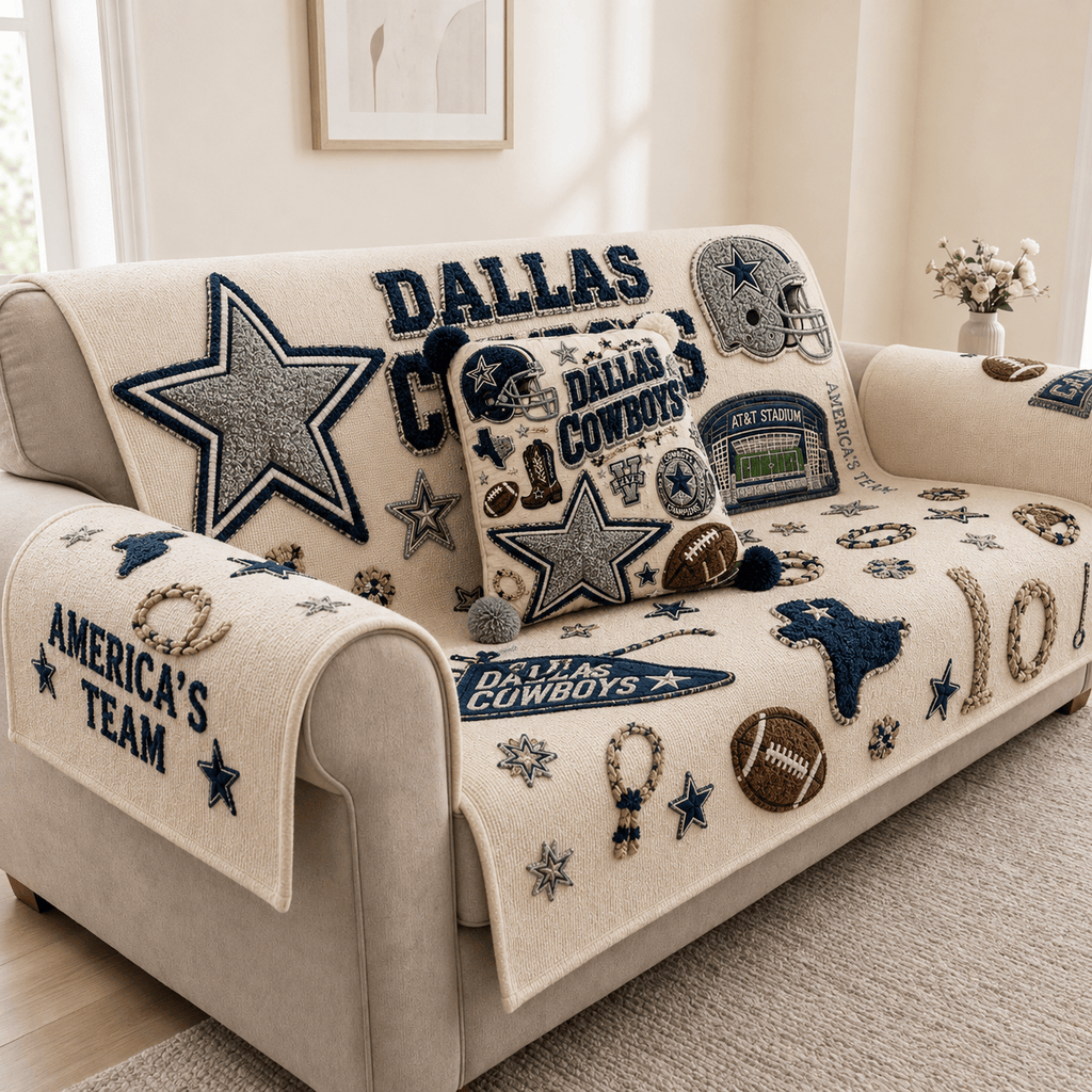 DLCB Tufted Sofa Cover & Pillow Set DNBN