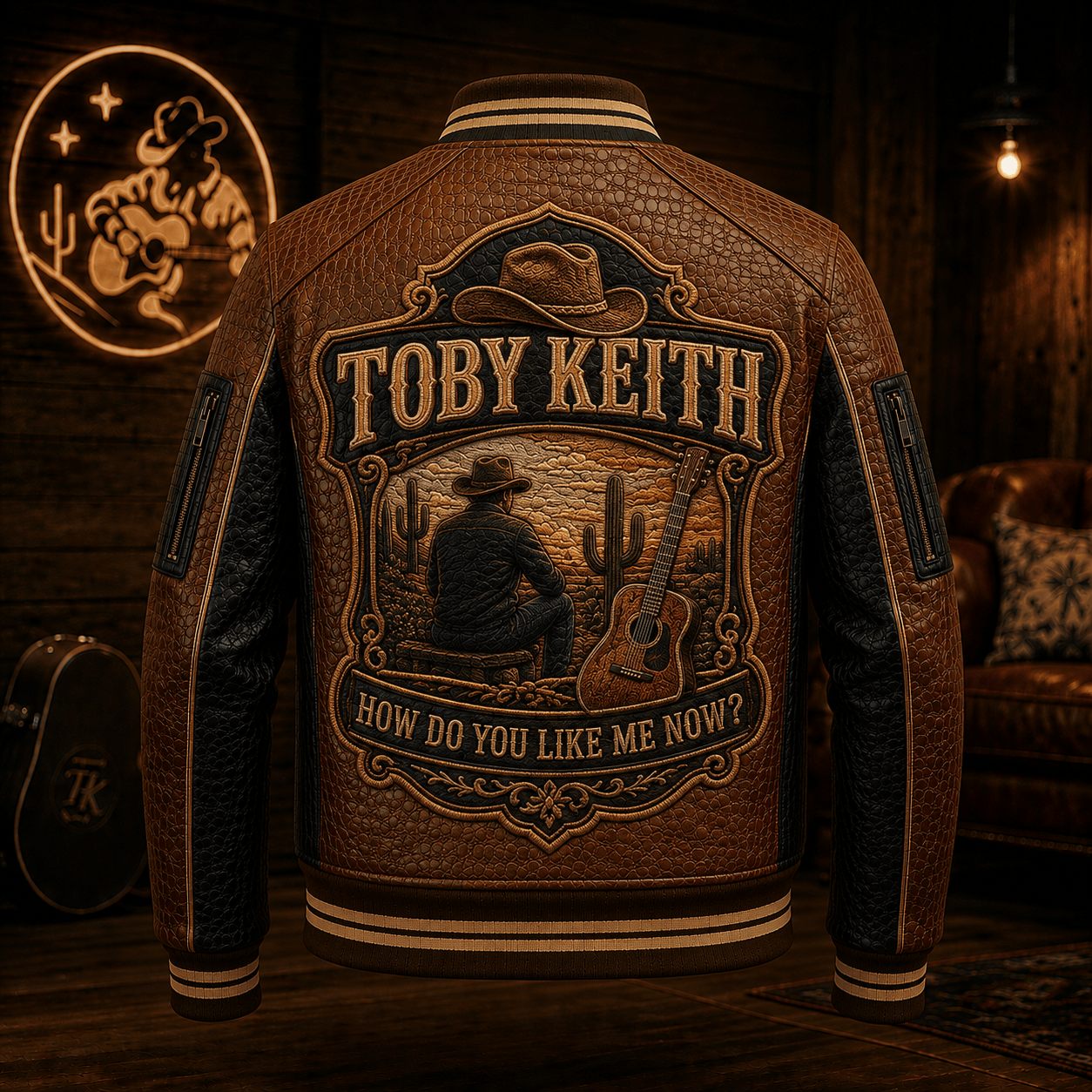 Premium TBKH Leather Zipper Jacket PVNA