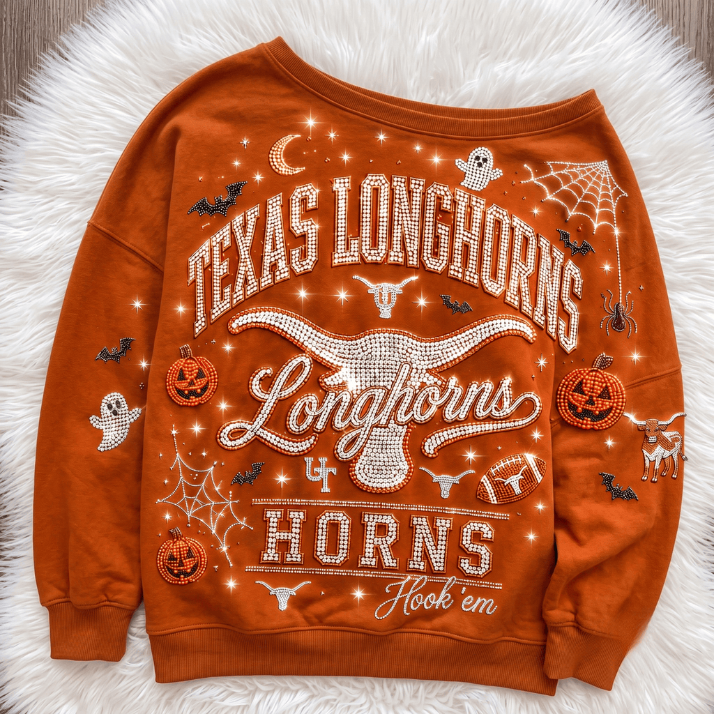 TLH 3D SHOULDER RHINESTONE SWEATSHIRT NTKO